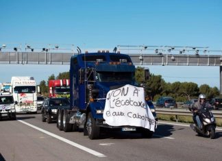 Écotaxe sur le transport de marchandises Image: AFP
