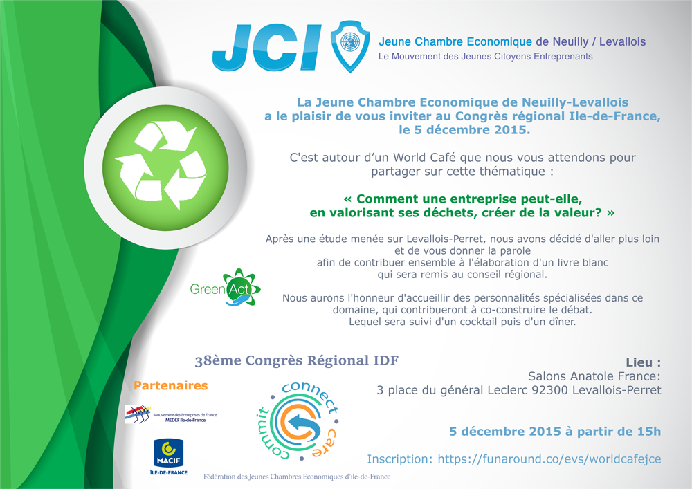 38ème Congrès régional Ile-de-France – WORLD CAFE GREEN ACT
