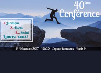 PARTENARIAT – 40è conférence de la Maison de l’Entrepreneur 14 décembre 2017 à 19h30