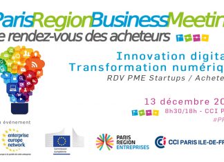 Convention d’affaires Paris Region Business Meeting – 13 décembre 2017