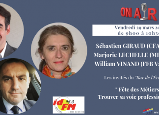 Fête des Métiers : Trouver sa voie | Sébastien Giraud, Marjorie Lechelle et William Vinand sur Radio Enghien