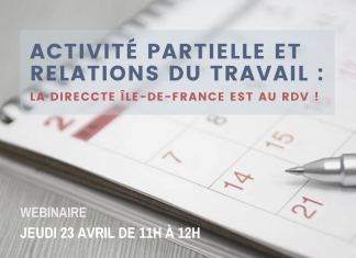 WEBINAIRE | Activité partielle et relations du travail – 23 avril 2020