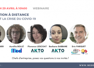 WEBINAIRE | Formation à distance pendant la crise du COVID-19 – 29 avril 2020