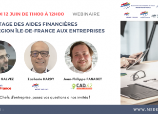 WEBINAIRE | Décryptage des aides financières de la Région Île-de-France aux entreprises – 12 juin 2020