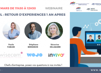 WEBINAIRE | Télétravail : Retour d’expériences 1 an après – 31 mars 2021 à 11h30