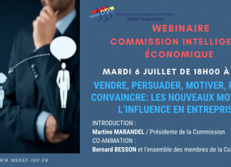 Webinaire | Vendre, persuader, motiver, fédérer, convaincre: les nouveaux moteurs de l’influence en entreprise ! le 6 juillet à 18h00